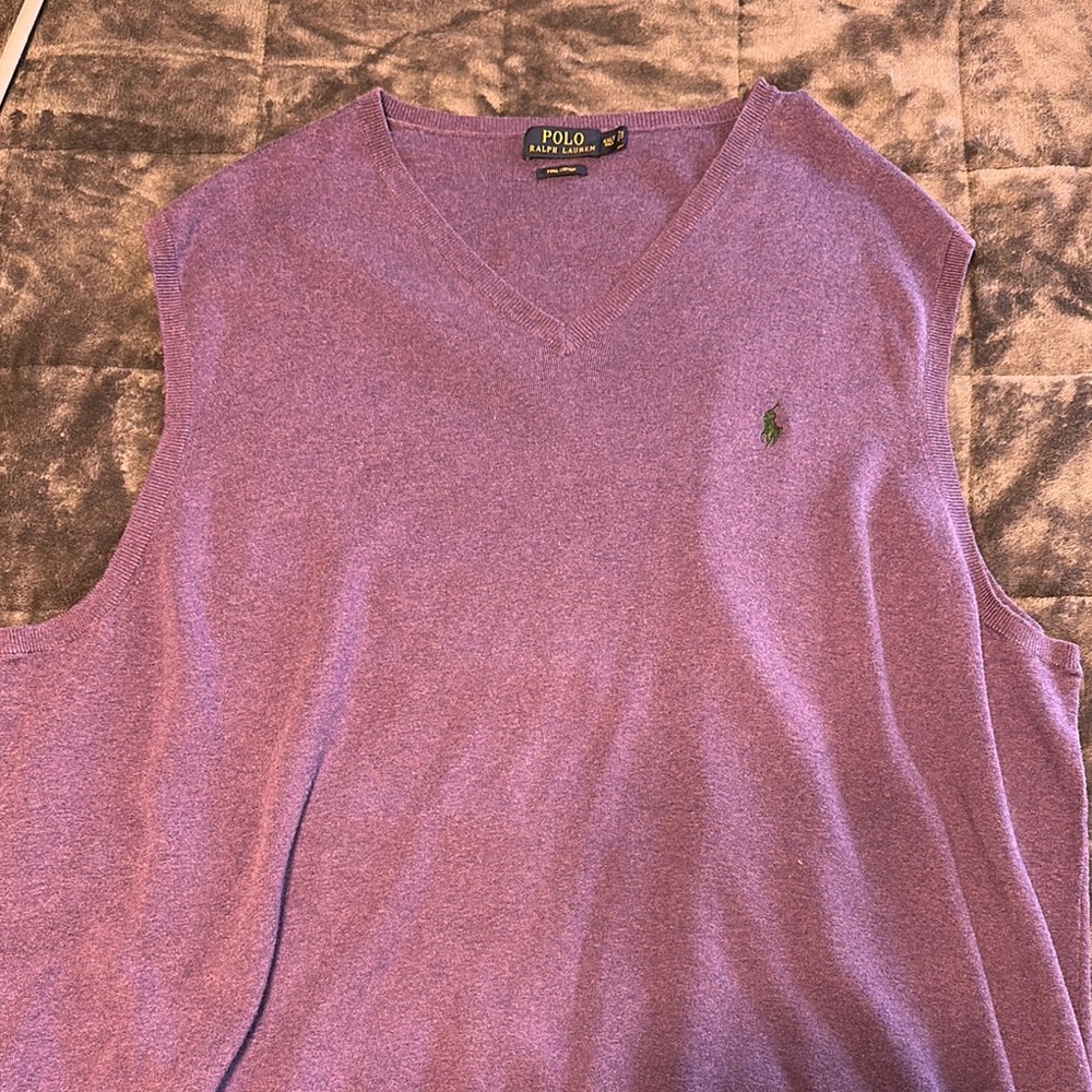Polo by Ralph Lauren Purple Men's Sweater Vest